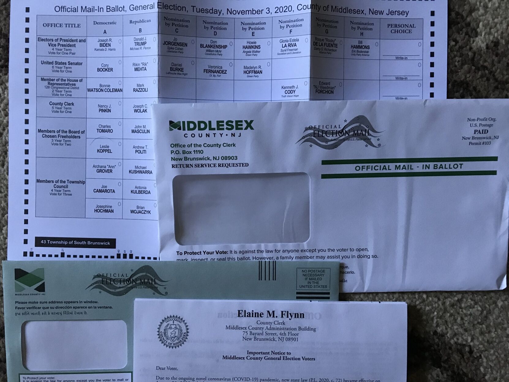 Mail-In Ballot